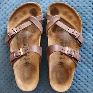 Birkenstock Mayari leather in habana, size 36